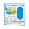 LW Toys Velká podložka na stavění 50x50 bodů Světle modrá