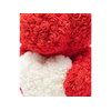 Medvídek z růží červený s bílým srdcem Rose Bear 60 cm