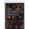 Škrabací/Vyškrabovací notes duhový 10 listů