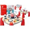 Interaktivní vzdělávací stůl s kolotočem s vesmírnými loděmi, červená