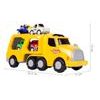 Nákladní auto se 3 autíčky, helikoptérou, světly a zvuky Transport Car žluté