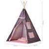 Ecotoys dětský indiánský stan TeePee Růžové hvězdičky