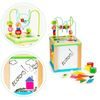 Ecotoys dřevěná edukační kostka s labyrintem Mouse Cube 5v1