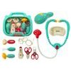 Dětský lékařský kufřík s příslušenstvím na baterie Family Doctor zelený