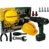Dětská sada nářadí se žlutou helmou