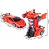 Robot transformer 2v1 Robocar 1:18 červený