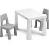 Dětský stůl Monti + 2 židle šedý