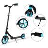 Dětská skládací koloběžka Black Scooter s modrými koly