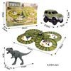 Autodráha s autíčkem na baterie a dinosaury 200 dílků Dino Track