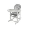 Ecotoys jídelní židlička s houpačkou 3v1 šedá
