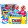 Panenky Jessica a Charlie s postýlkou a příslušenstvím Baby Bed