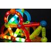 Magnetická svítící stavebnice Light Sticks 128 dílků