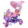 Dětská tříkolka s vodící tyčí Kačenka růžová