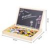 Ecotoys dřevěná magnetická tabulka Puzzle
