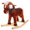 Plyšový houpací kůň Ferda - hnědý