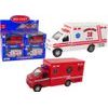 Auto Ambulance na třecí pohon - 2 barvy