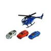 Majlo Toys parkovací garáž s výtahem a helikoptérou + 3 autíčka