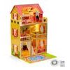 Ecotoys dřevěný domeček pro panenky s LED osvětlením rezidence Florence