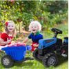 Dětský šlapací traktor s vlečkou Active Pedal modrý