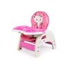 SMONTOVÁNO Ecotoys jídelní židlička 2v1 Kočička růžová
