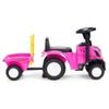 New Holland dětské odrážedlo traktor s přívěsem - růžové