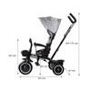 Dětská tříkolka Tiny Bike s otočným sedadlem 3v1 šedá
