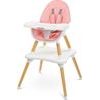 Dětská jídelní židlička Caretero Tuva - růžová