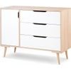 Přebalovací komoda Klups Sofie buk/bílá