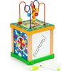 Ecotoys dřevěná edukační kostka s labyrintem Game Cube 5v1