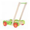 Ecotoys dětské dřevěné chodítko se 40 kostkami zelené