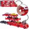 Odtahové auto s 8 autíčky a skluzavkou Heavy Truck červené