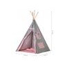 Ecotoys dětský indiánský stan TeePee s trojúhelníčky