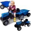Dětský šlapací traktor s vlečkou Active Pedal modrý