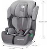 Autosedačka Kinderkraft Comfort Up 2023 i-Size 9-36 kg šedá