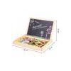 Ecotoys dřevěná magnetická tabulka Puzzle