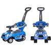 Dětské odstrkovadlo s vodící rukojetí - modré auto