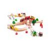 Ecotoys dřevěná vláčkodráha na baterie 78 dílků