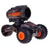 Kaskadérské autíčko na dálkové ovládání s bublifukem Stunt Car - černooranžové