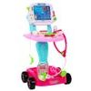 Majlo Toys dětský lékařský vozík EKG se světlem a zvuky růžový