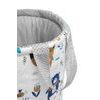 Bavlněný koš na hračky zvířátka šedá