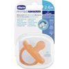 Dětský silikonový dudlík physio luxe 2-6m oranžový