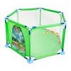 Detská ohrádka so 40 loptičkami Hexagon Fence - zelená