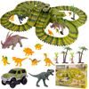 Autodráha s autíčkem na baterie a dinosaury 200 dílků Dino Track