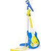 Dětská elektronická kytara se stativem a mikrofonem Guitar Micset - modrá