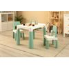 Dětský stůl Monti + 2 židle zelený