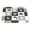 Ecotoys XXL pěnová puzzle hrací deka Happy Gray