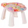 Doris interaktivní chodítko s hracím stolečkem 2v1 růžové