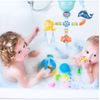 Delfínek s krabem a kolovrátkem pro děti do vany Tubs Dolphin