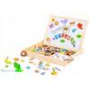 Ecotoys dřevěná magnetická tabulka Puzzle