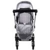 Kočárek pro panenky 4v1 kombinovaný Alice 4543 šedý
